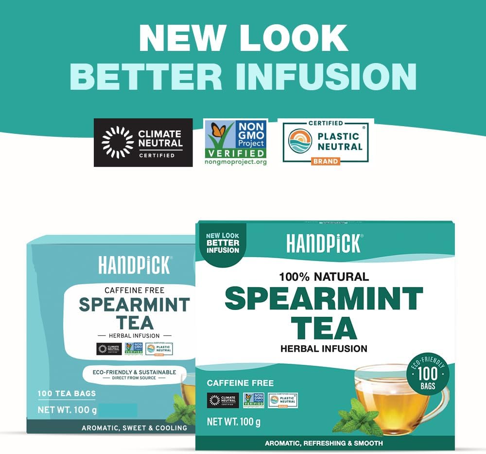 Spearmint Tea Bags (100 Count), Spearmint Leaf Tea Bags