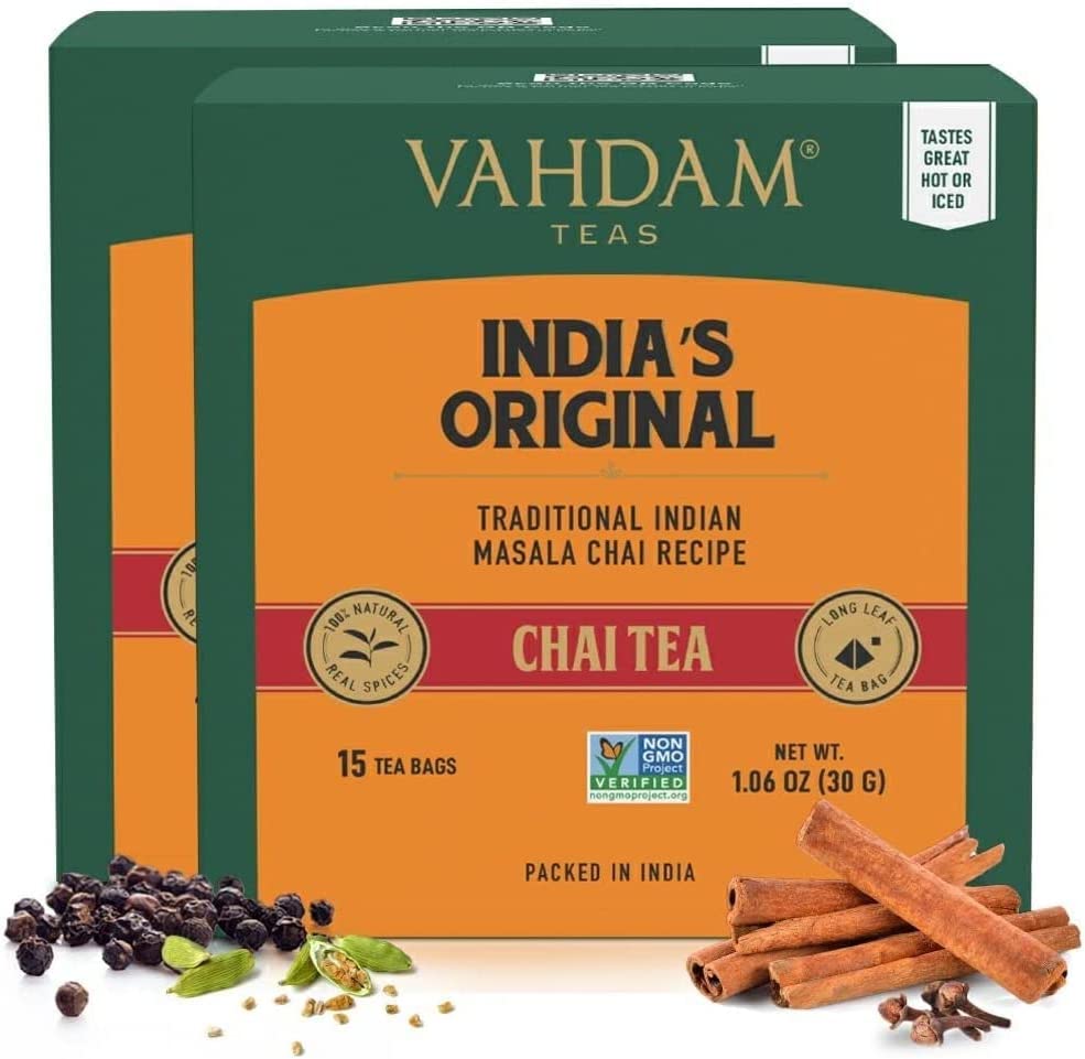 India's Original Masala Chai Tea, 30 Count (15x2)
