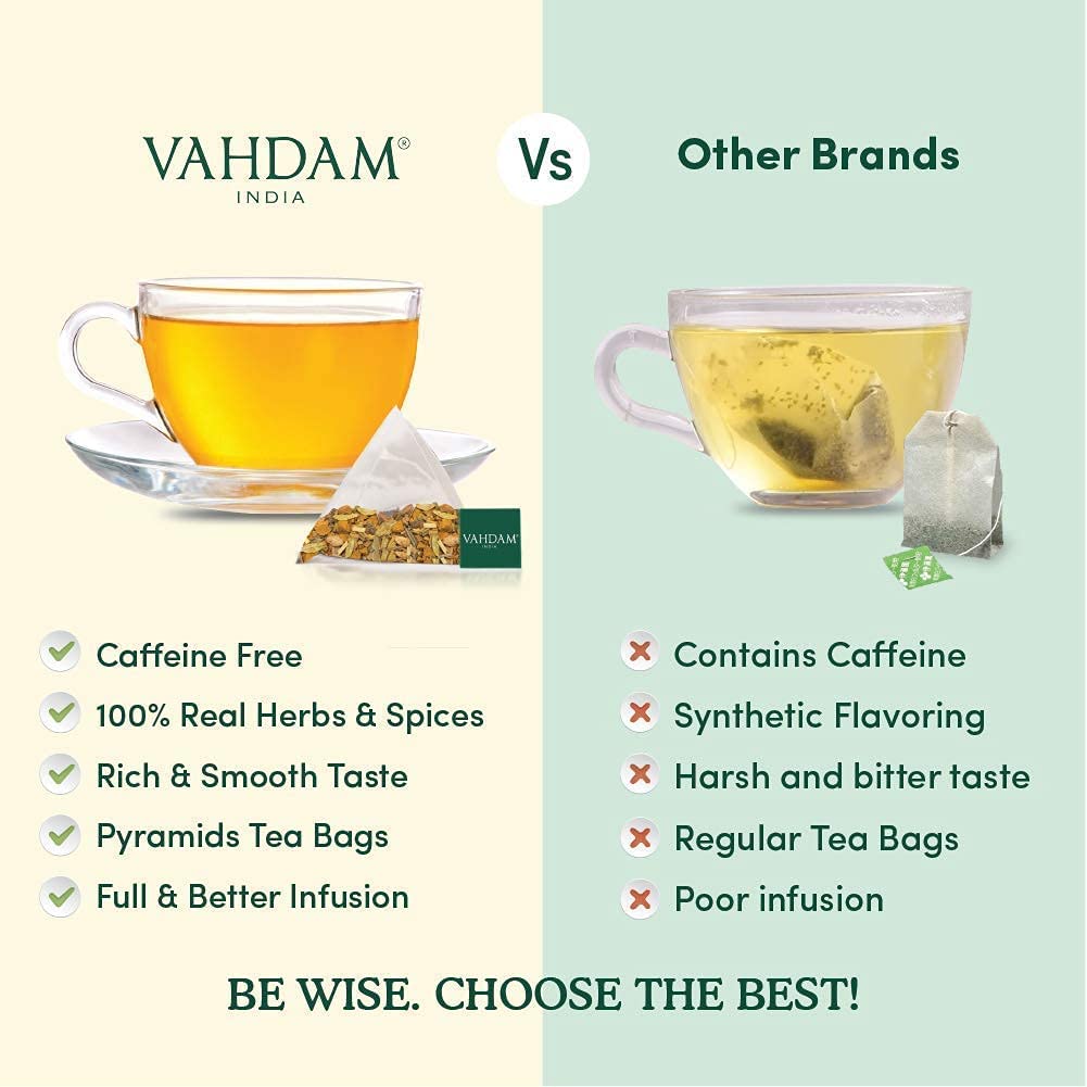 Turmeric Moringa Herbal Tea Tisane, 100 Count