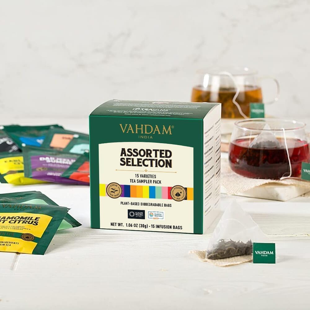 Assorted Tea Bags Gift, 15 Variants