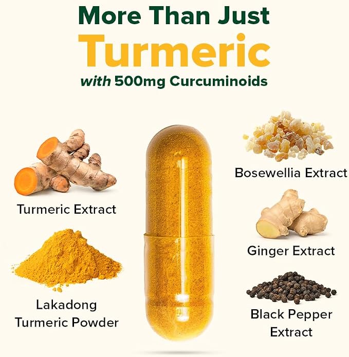 Turmeric Curcumin 1800mg with Boswellia & Piperine