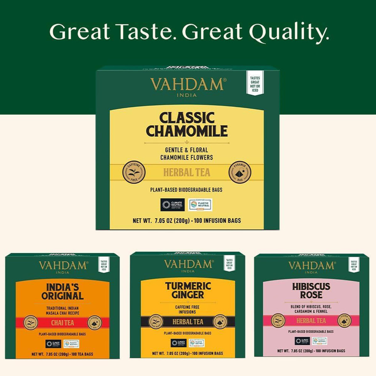 Classic Chamomile Herbal Tea Tisane, 100 Count
