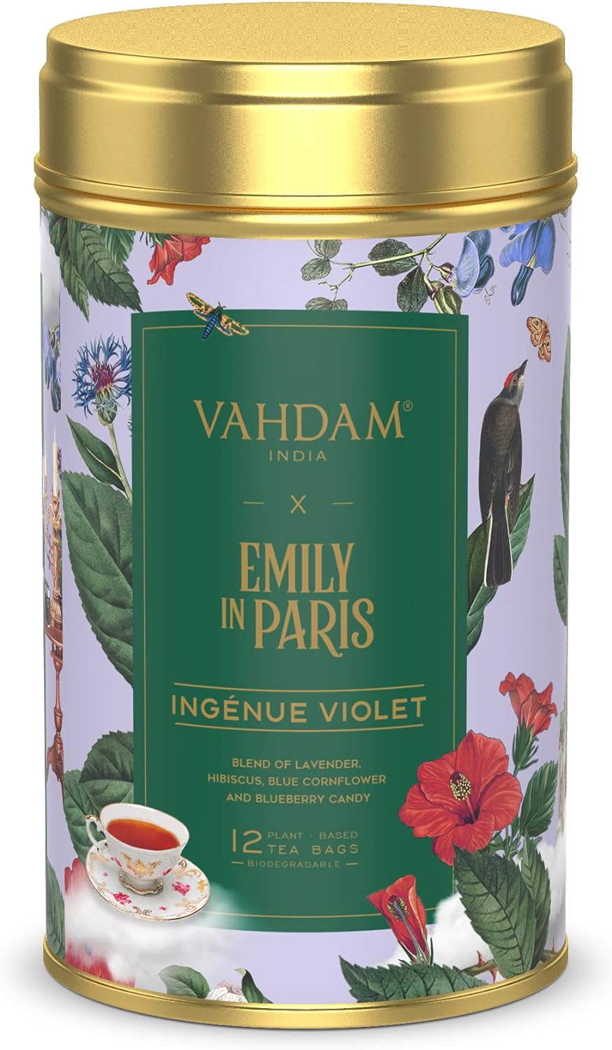 Emily in Paris Tin Caddy ingenue Violet 24g