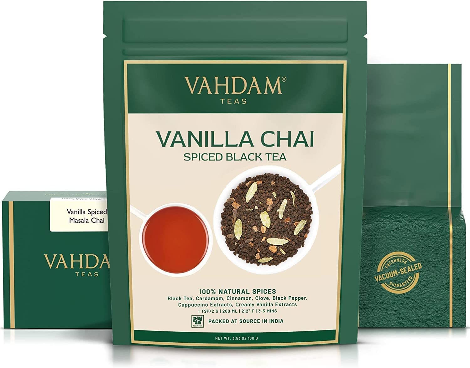 Vanilla Spiced Masala Chai Tea, 7.06oz/200g