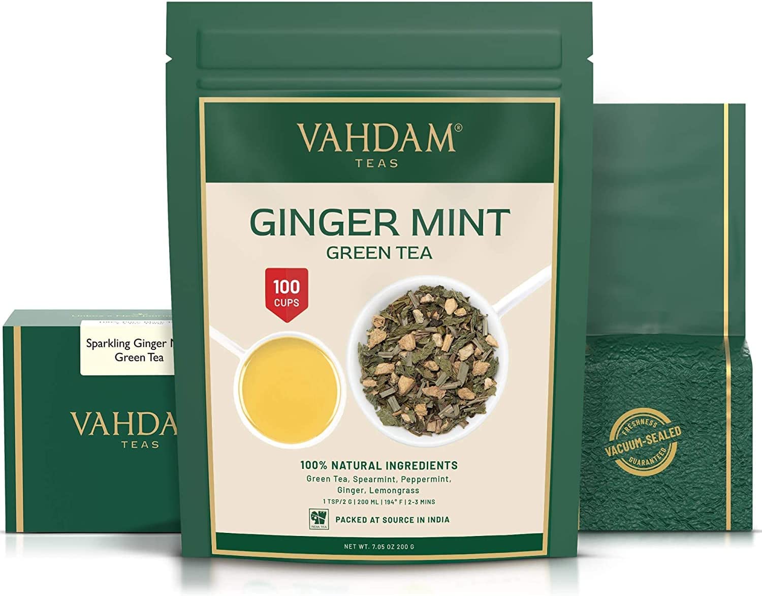 Ginger Mint Green Tea, 7.05oz/200g