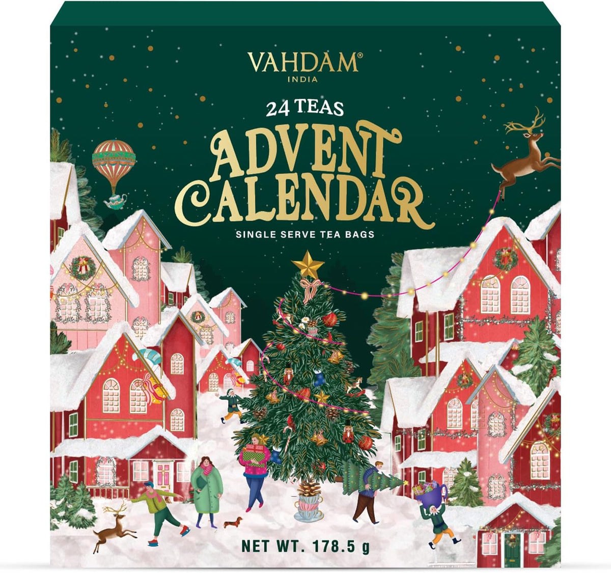 Tea Advent Calendar 2026 (24 Flavors, 5 Teabags each) Christmas Gift