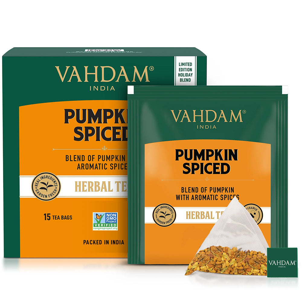 Pumpkin Spiced Herbal Tea Tisane, 30 Count
