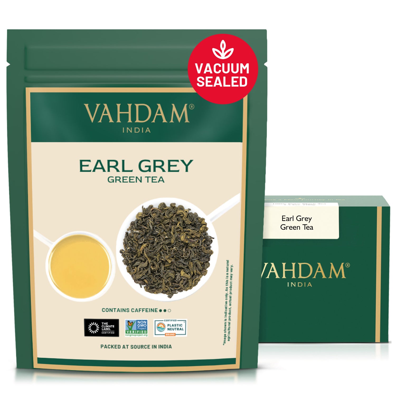 Earl Grey Green Tea, 3.53oz/100g
