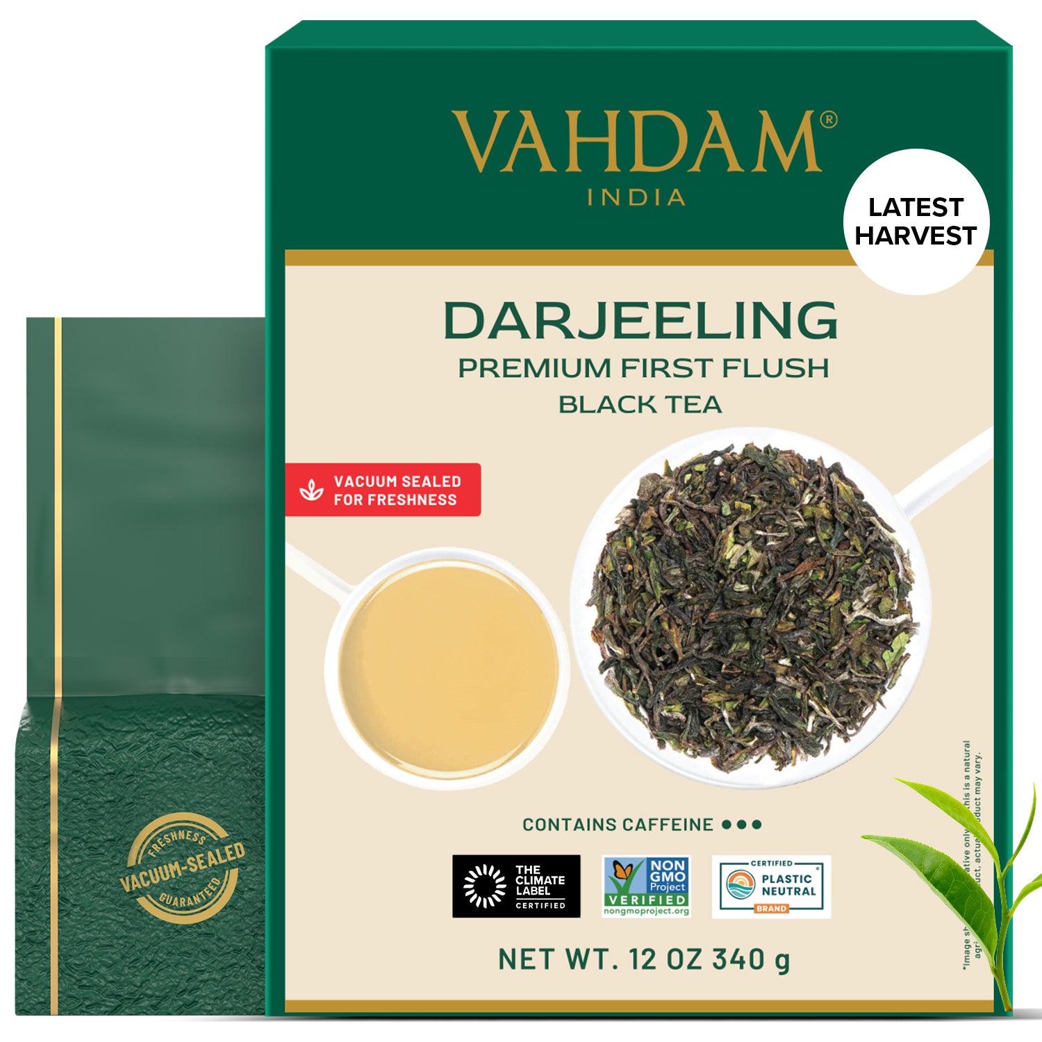 Darjeeling Premium First Flush Black Tea, 12oz/340g