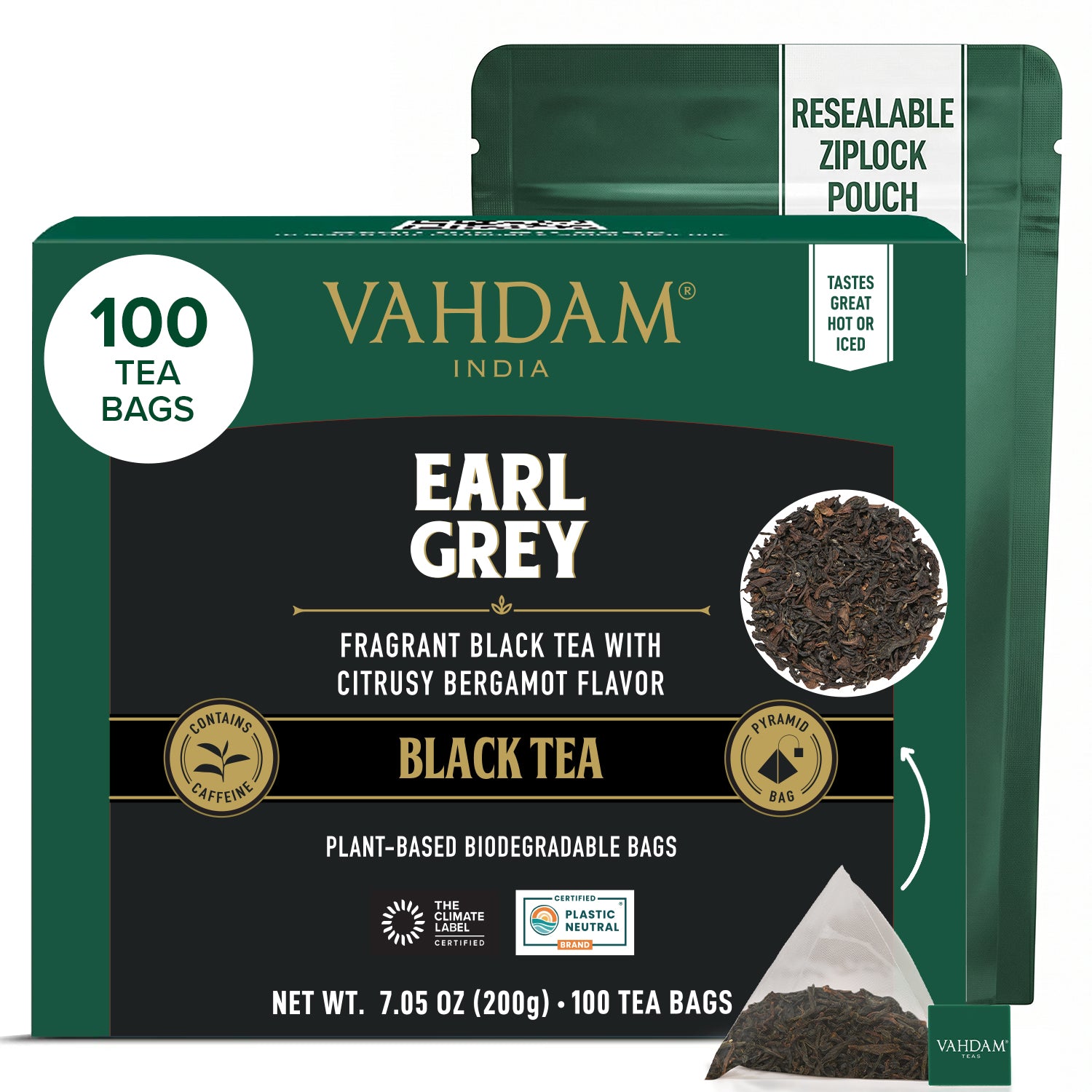 Earl Grey Black Tea, 100 Count