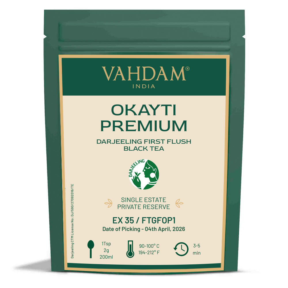 2026 Okayti Premium Darjeeling First Flush Black Tea DJ FF BT-100g