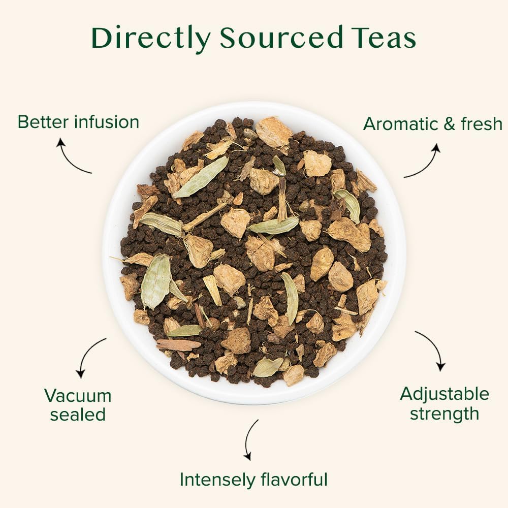 Ginger Masala Chai Tea, Loose Leaf Spiced Tea | VAHDAM®