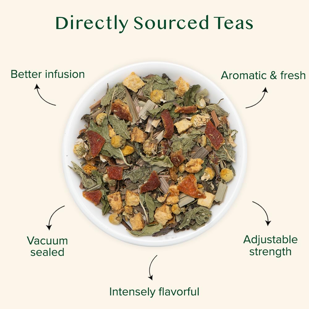 Chamomile Mint Citrus Green Tea, Loose Leaf | VAHDAM®