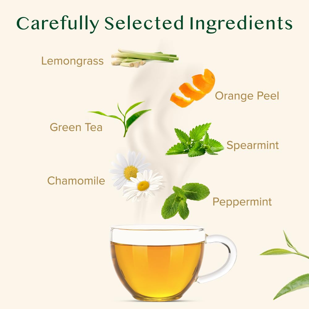 Chamomile Mint Citrus Green Tea, Loose Leaf | VAHDAM®