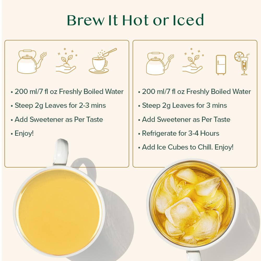 Chamomile Mint Citrus Green Tea, Loose Leaf | VAHDAM®