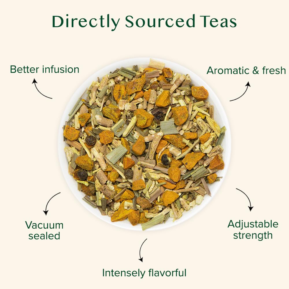 Turmeric Ashwagandha Herbal Tea, loose leaf | VAHDAM®