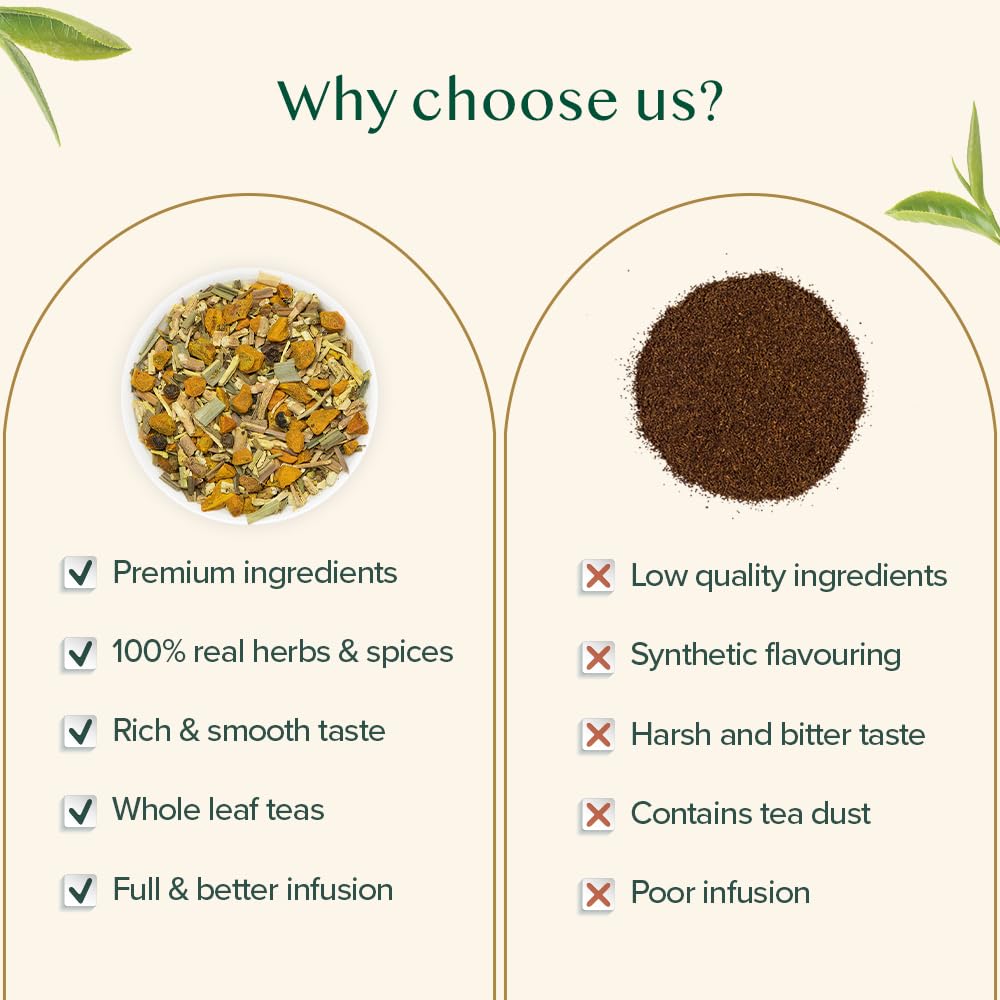 Turmeric Ashwagandha Herbal Tea, loose leaf | VAHDAM®