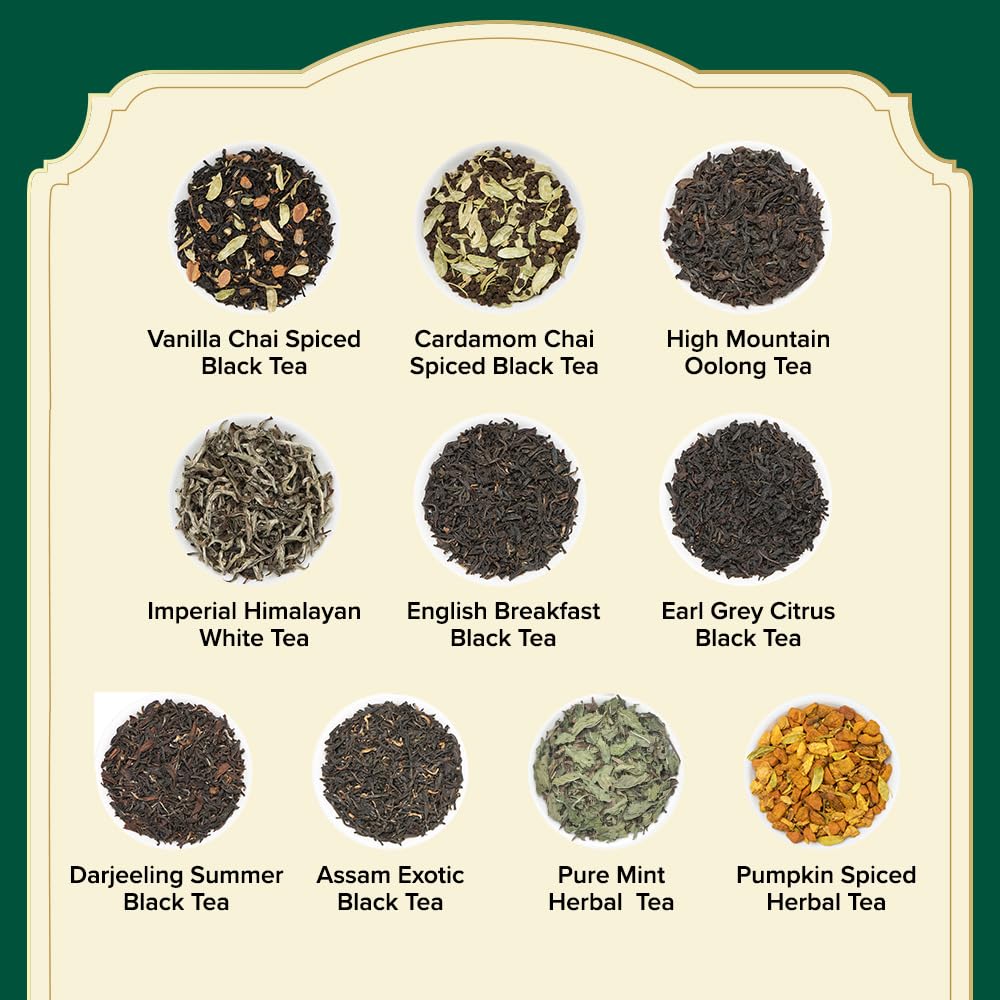 Assorted Tea Bags Sampler, Tea Bags 20 Flavors | VAHDAM®
