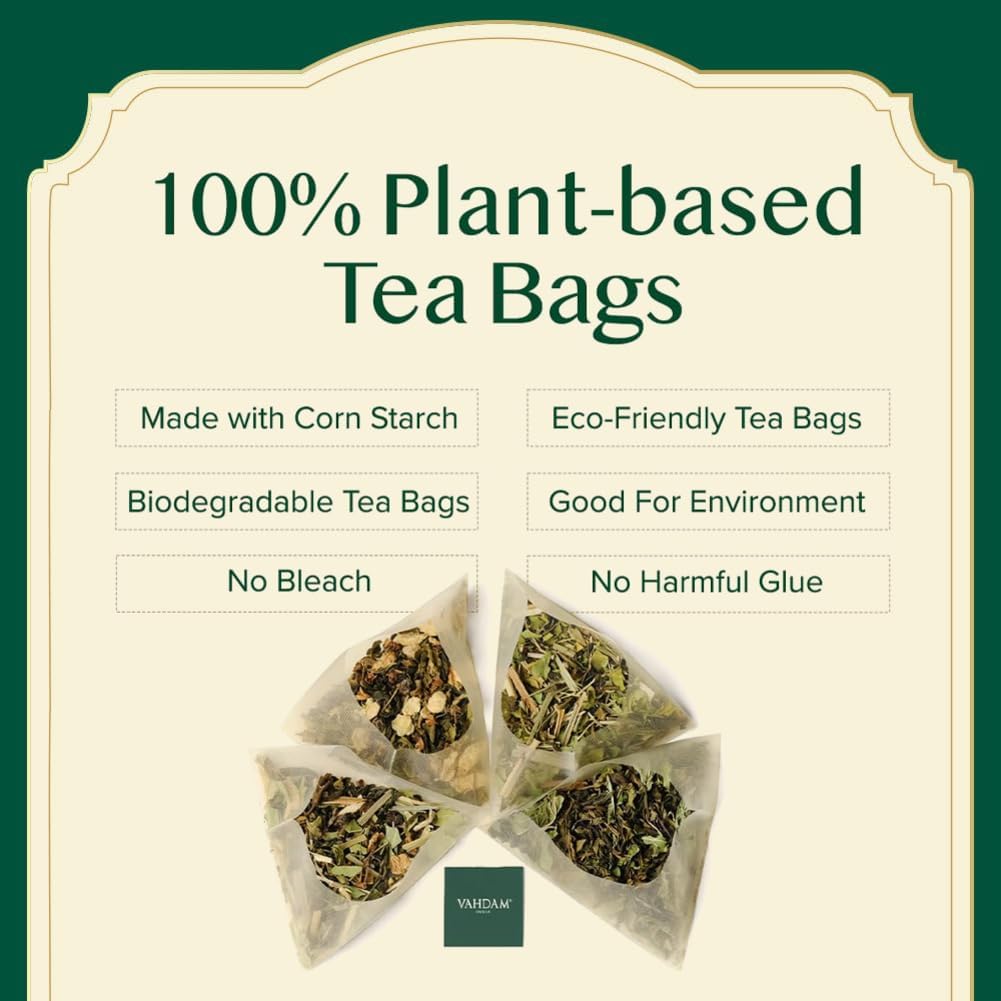 Assorted Tea Bags Sampler, Tea Bags 20 Flavors | VAHDAM®