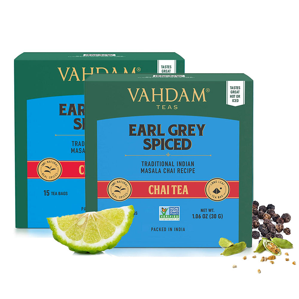 Earl Grey Spiced Chai Tea, 30 Count (15x2)