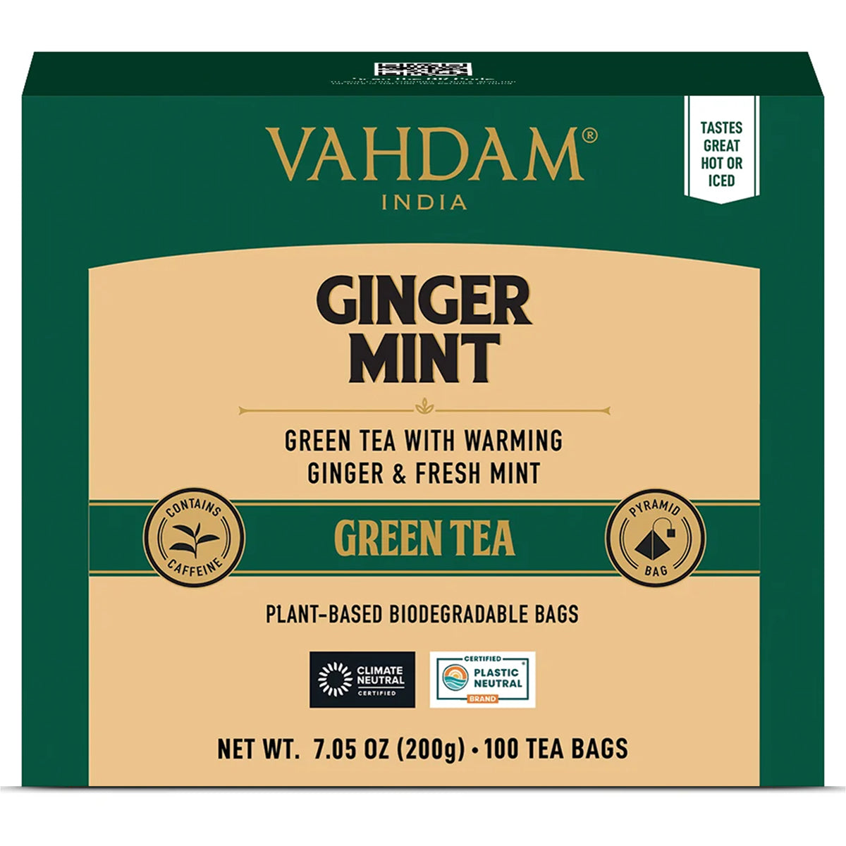 Ginger Mint Green Tea, 100 Count