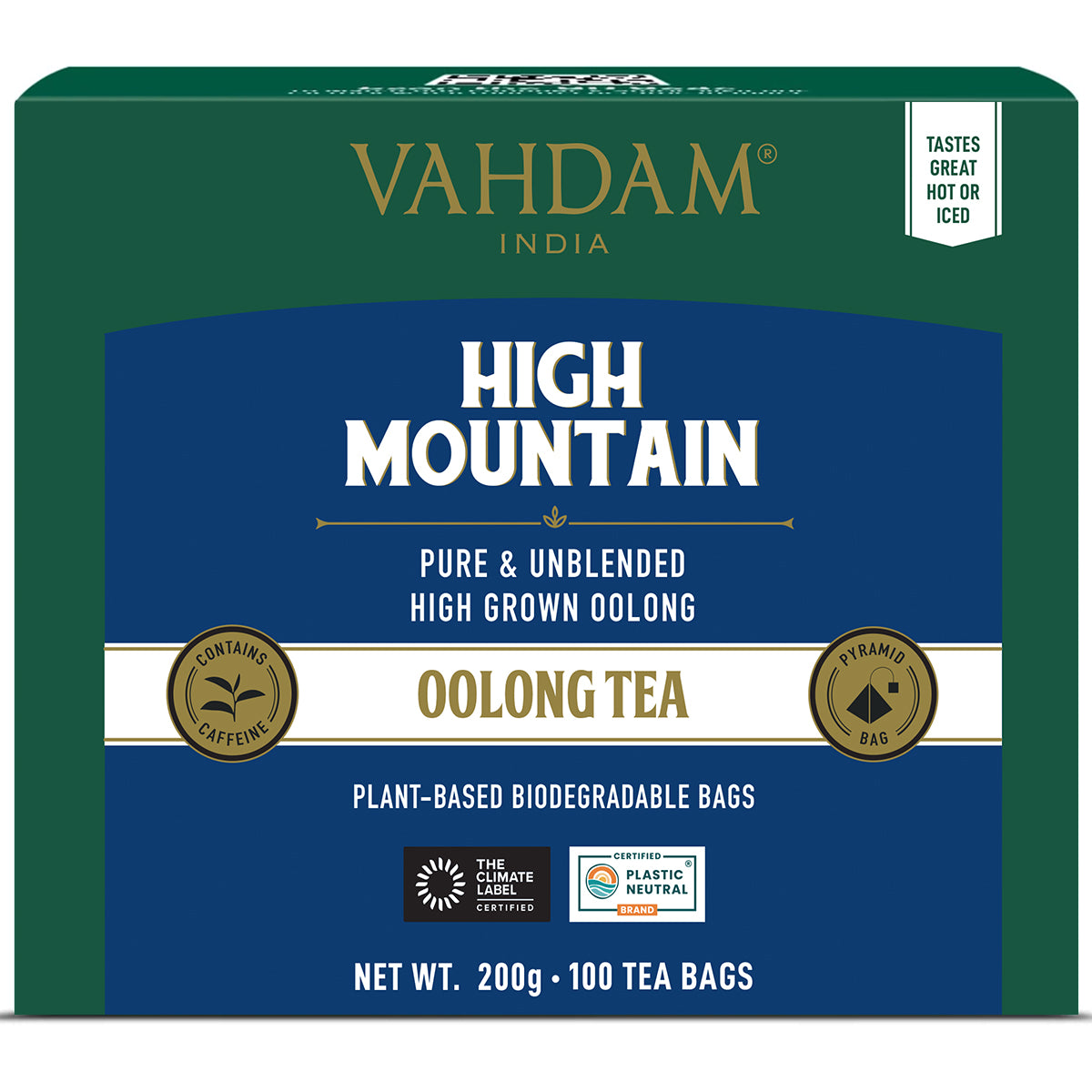 High Mountain Oolong Tea, 100 Count