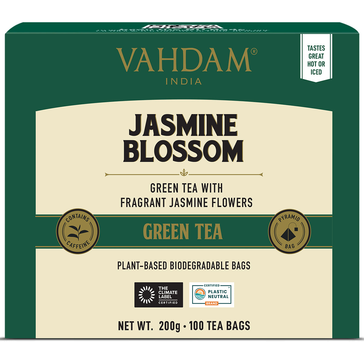 Jasmine Green Tea, 100 Count