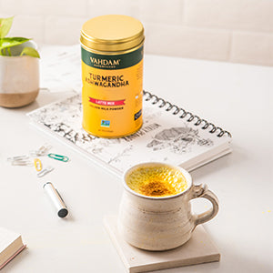 Turmeric Ashwagandha Latte, Golden Milk Powder, 100g