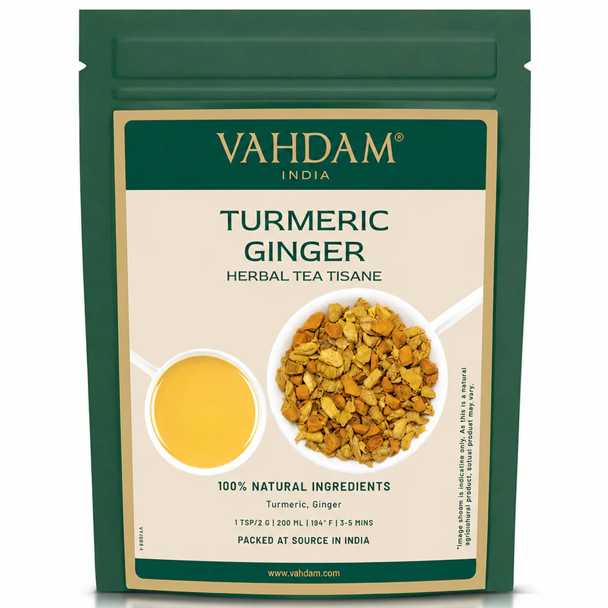 Turmeric Ginger Herbal Tea Tisane, 100g
