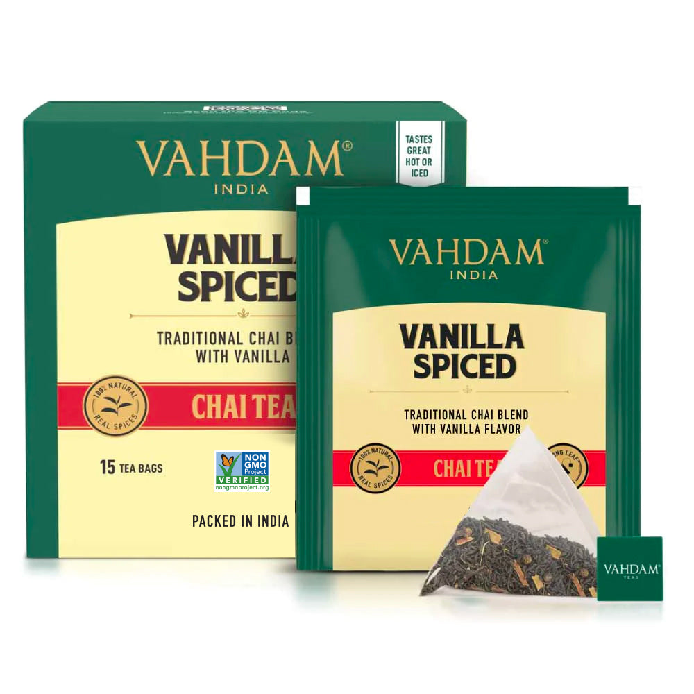 Vanilla Spiced Masala Chai Tea, 30 Count