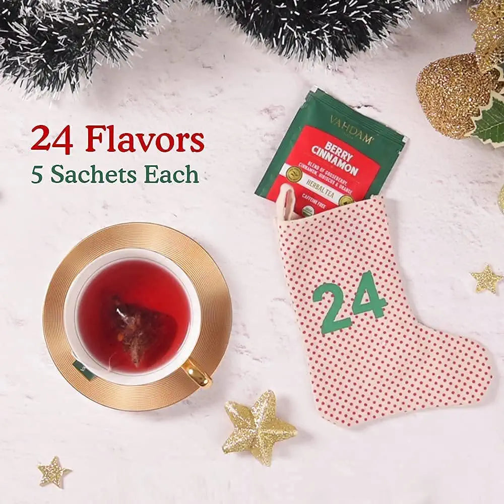 Classic Christmas Gift Set, 24 Variants, 120 Tea Bags