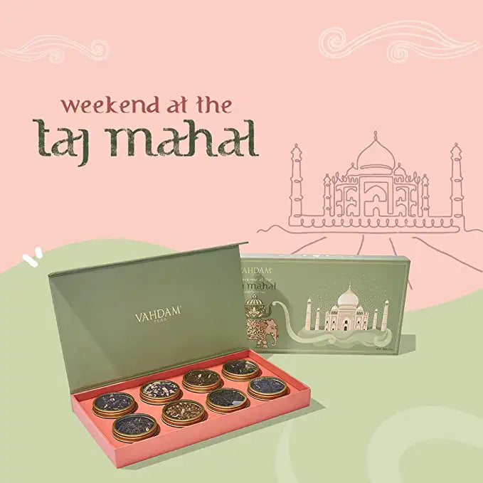 Weekend in Taj Mahal, Holiday Tea Gift, Set of 8