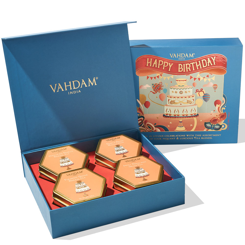 Happy Birthday, Tea Gift Set, 4 Teas