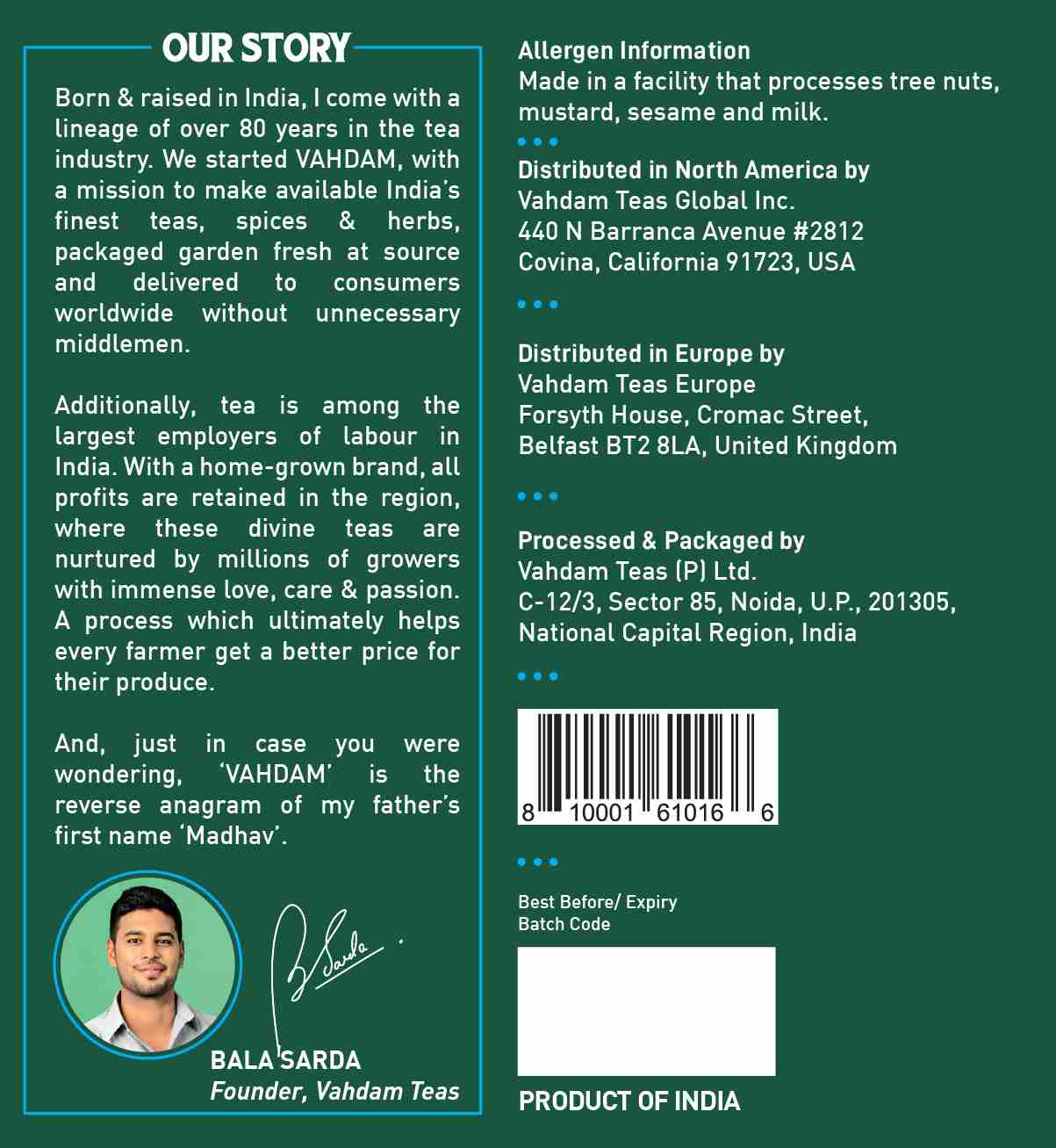 High Mountain Oolong Tea, 30 Count (15X2)