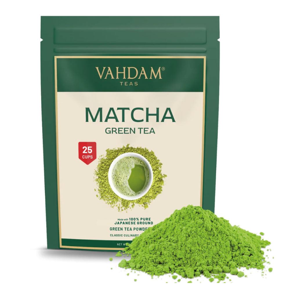 Pure Matcha Green Tea Powder, Culinary Grade, 50g