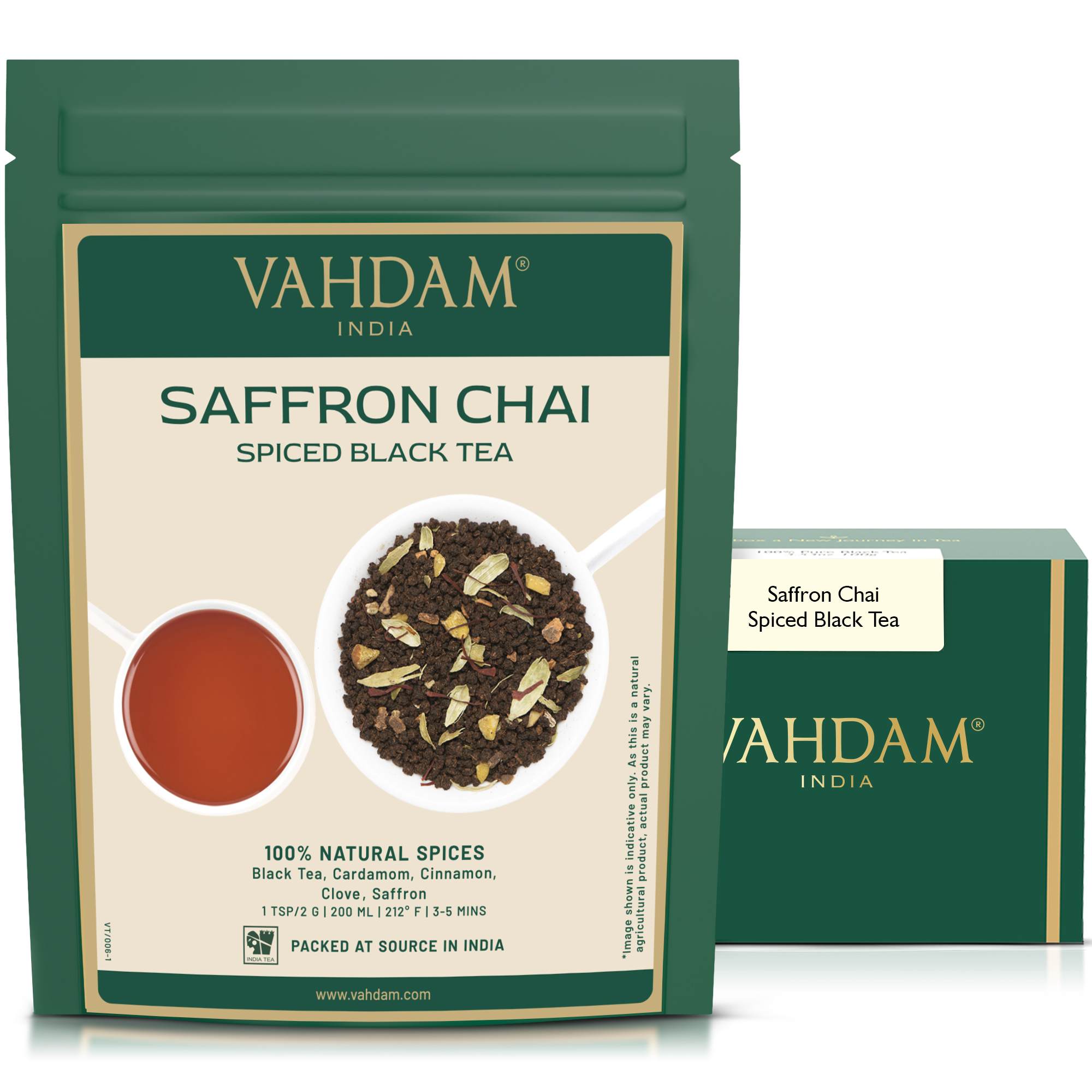 Saffron Premium Masala Chai Tea, 3.53 oz
