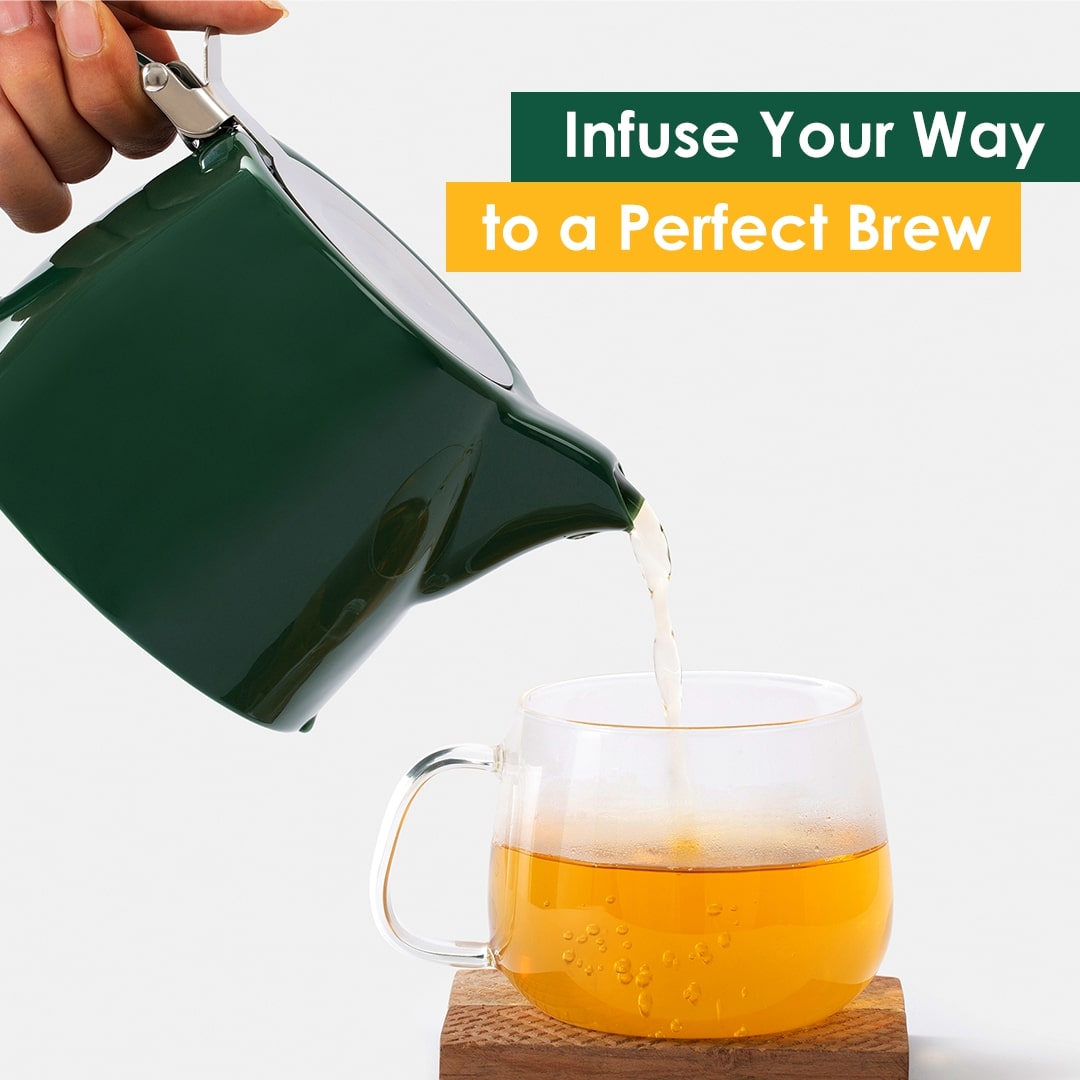 Gleam - Porcelain Teapot with Infuser