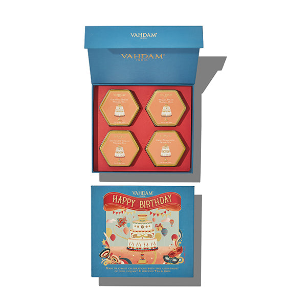 Happy Birthday, Tea Gift Set, 4 Teas